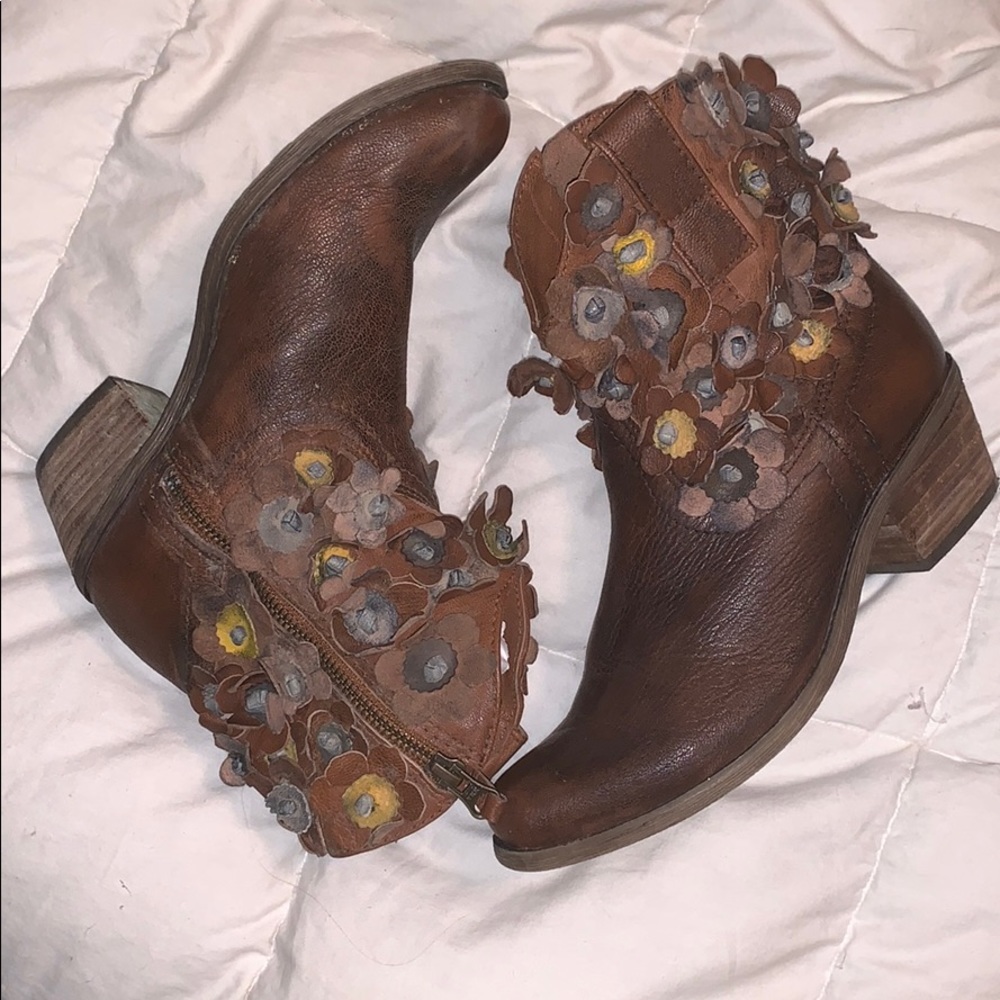 Leather booties!